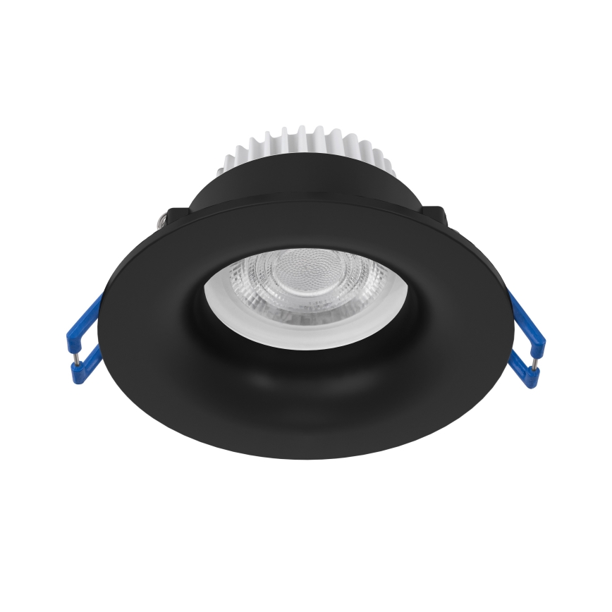 Eglo - LED infälld badrumsarmatur LED/4,9W/230V 2700/4000/6500K Ø 8,8 cm IP65 svart