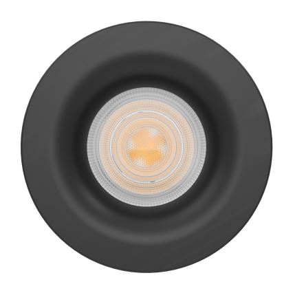 Eglo - LED infälld badrumsarmatur LED/4,9W/230V 2700/4000/6500K Ø 8,8 cm IP65 svart