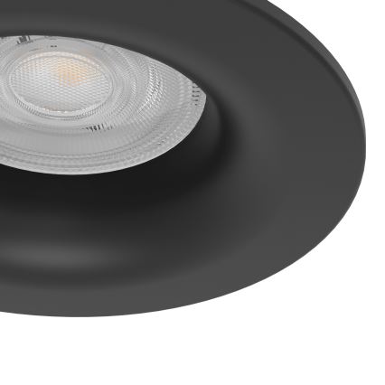 Eglo - LED infälld badrumsarmatur LED/4,9W/230V 2700/4000/6500K Ø 8,8 cm IP65 svart