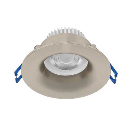Eglo - LED infälld takarmatur för badrum LED/4,9W/230V 2700/4000/6500K Ø 8,8 cm IP65 matt krom
