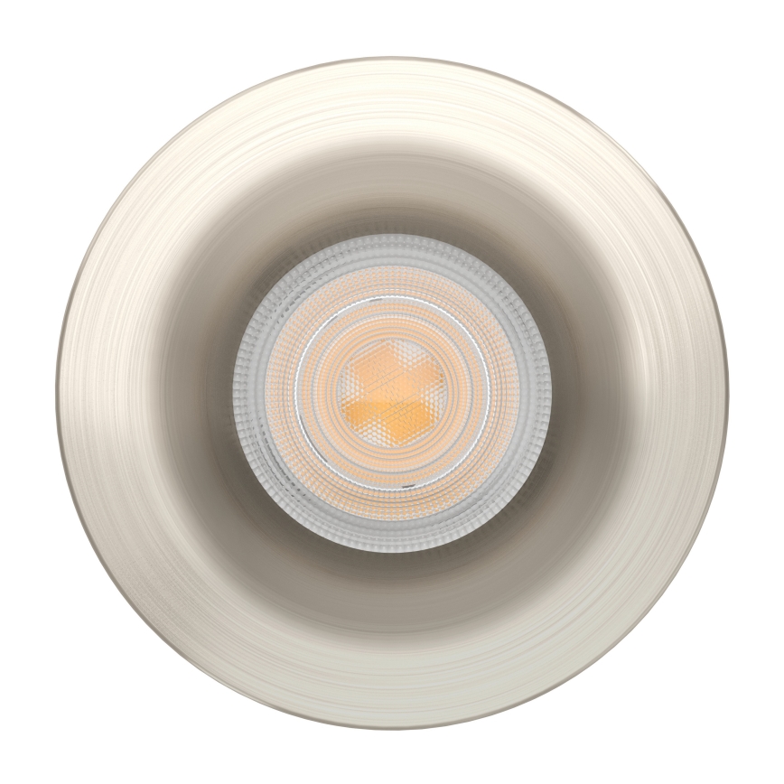 Eglo - LED infälld takarmatur för badrum LED/4,9W/230V 2700/4000/6500K Ø 8,8 cm IP65 matt krom