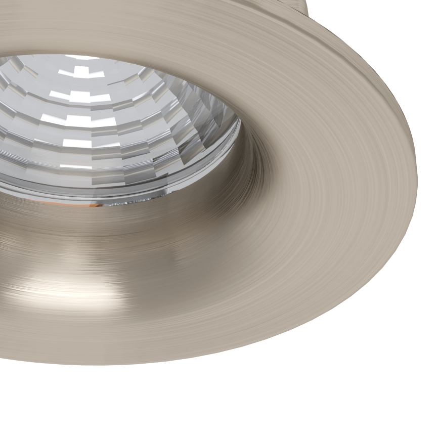 Eglo - Set med 3 dimbara infällda LED-armaturer LED/4,8W/230V Ø 8,8 cm mattkrom