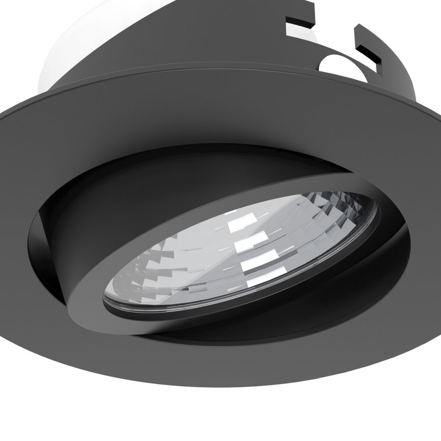 Eglo - Set om 3 dimbara infällda LED-downlights LED/6,4W/230V Ø 8,8 cm svart