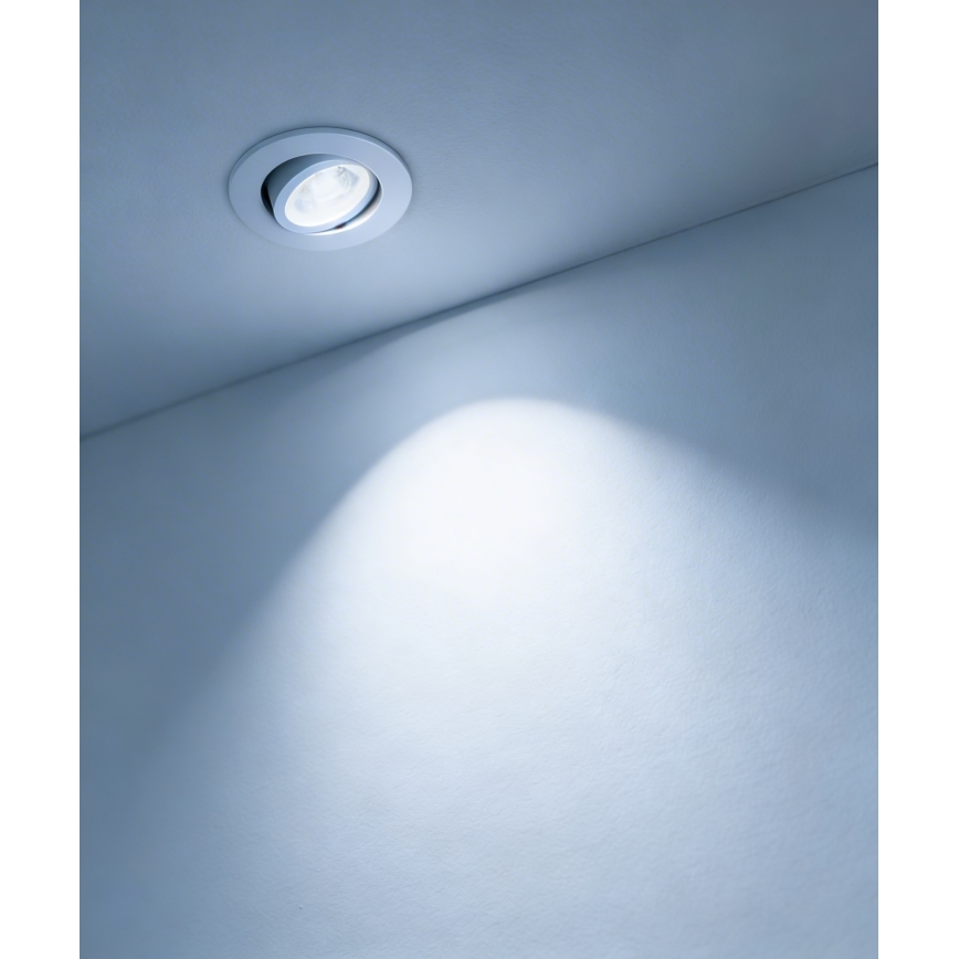 Eglo - Set med 3 dimbara LED RGBW infällda takarmaturer, LED/4,7W/230V, 2700–6500K, vit