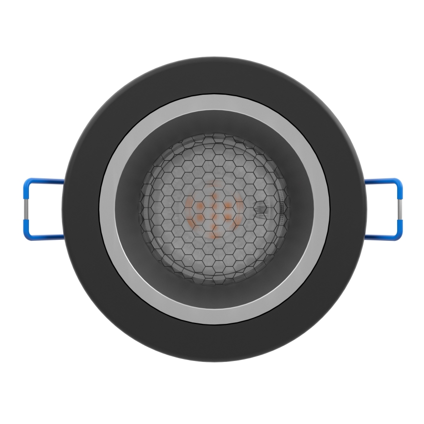 Eglo - LED RGBW dimbar infälld badrumslampa LED/4,8W/230V 2700-6500K IP44 svart