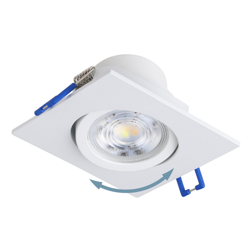Eglo - Set med 3 dimbara LED-infällda takarmaturer LED/6,4W/230V 8,8x8,8 cm vita