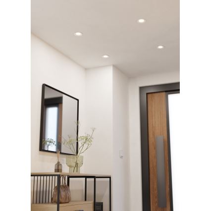 Eglo - Dimbart infällt LED-downlight LED/6,4W/230V Ø 8,8 cm vit