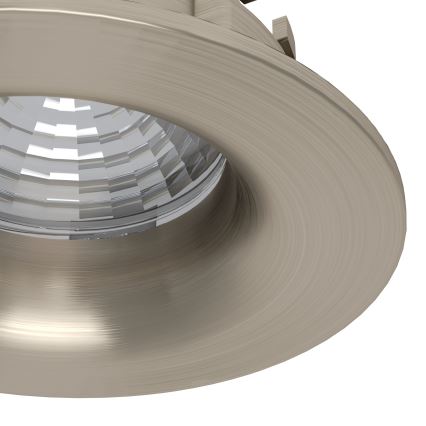 Eglo - Set med 3 dimbara infällda LED-takarmaturer LED/6,4W/230V Ø 8,8 cm matt krom