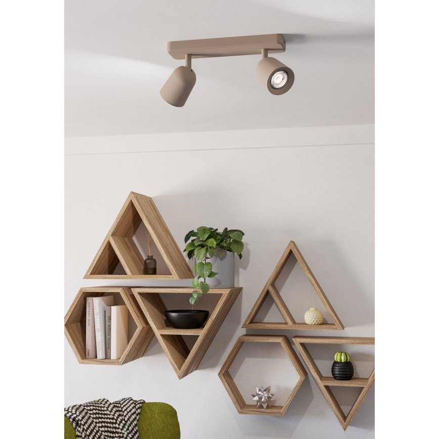 Eglo - Spotlampa 2xGU10/10W/230V beige