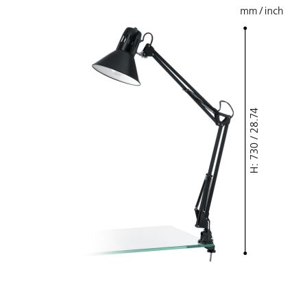 EGLO 90873 - Bordslampa FRIMO 1xE27/40W