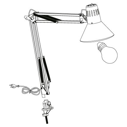 EGLO 90874 - Bordslampa FRIMO 1xE27/40W