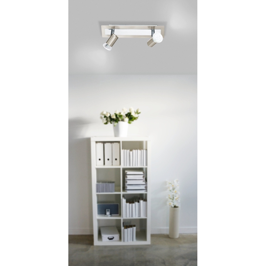 EGLO - Vägg- och taklampa 2xGU10/LED/3W