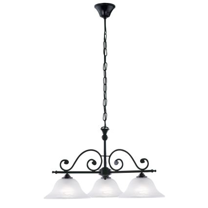 Eglo - Taklampa med kedja 3xE27/60W/230V
