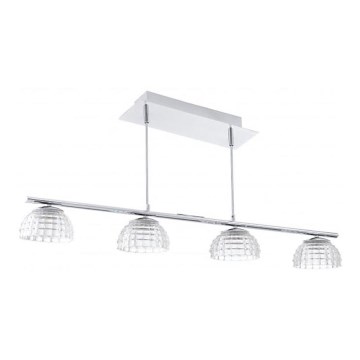 EGLO 92218 - LED Hängande lampa FrosNI 4xLED/6W/230V