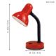 EGLO 9230 - Bordslampa BASIC 1xE27/40W röd