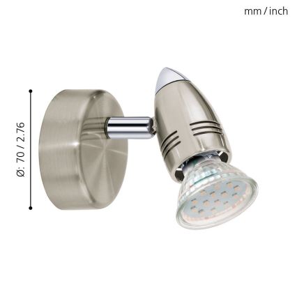 Eglo - LED Spotlampa 1xGU10/3W/230V