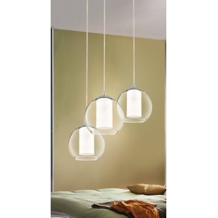 Eglo 92762 - Pendellampa BOLSANO med sladd 3xE27/60W