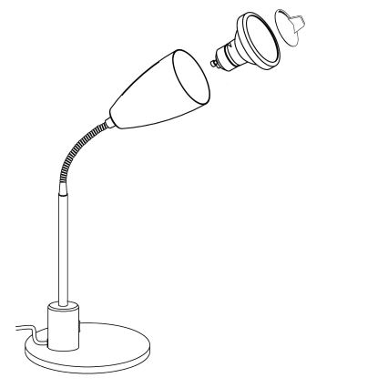 Eglo - LED bordslampa 1xGU10/3W/230V
