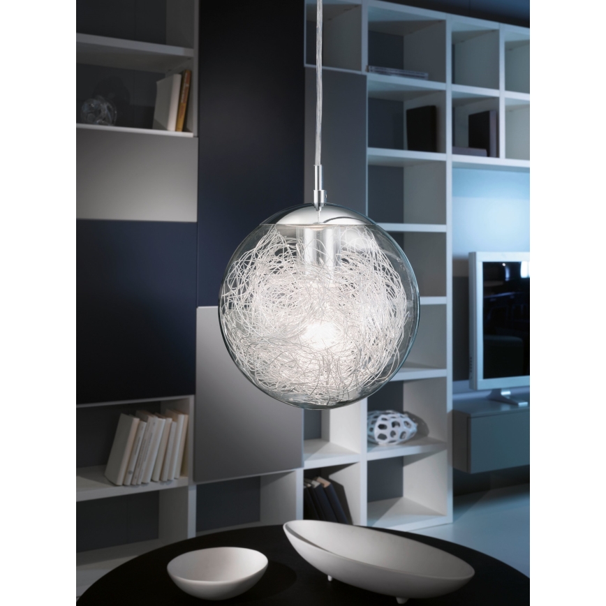 Eglo 93073 - Pendellampa LUBERIO med sladd 1xE27/60W/230V Ø 25 cm