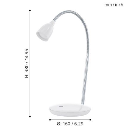 Eglo - LED-bordslampa 3W/230V