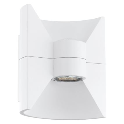 Eglo 93367 - LED utomhusvägglampa REDONDO Vit 2xLED-SMD/2,5W/230V IP44