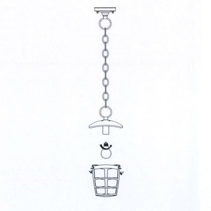 Eglo 93406 - LED utomhuslampa ALORIA 1xE27/8,5W/230V IP44