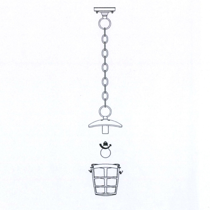 Eglo 93406 - LED utomhuslampa ALORIA 1xE27/8,5W/230V IP44
