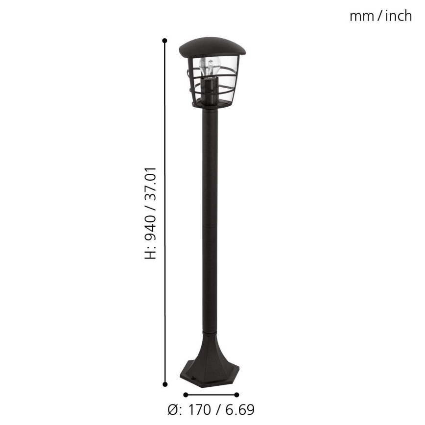 Eglo 93408 - LED Utomhuslampa ALORIA E27/8,5W/230V IP44