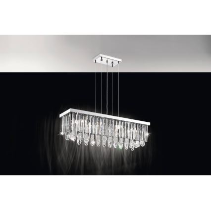 Eglo 93423 - Ljuskrona med snöre CALAONDA 11xG9/33W/230V