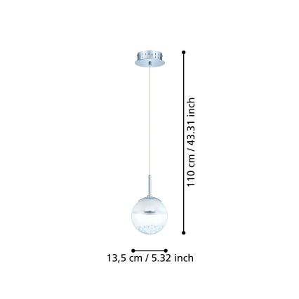Eglo - LED pendellampa LED/5W/230V