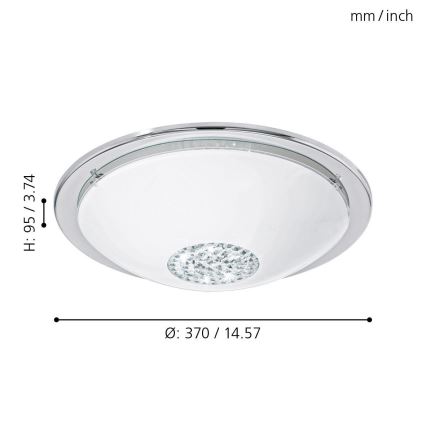 Eglo - LED taklampa LED/12W/230V