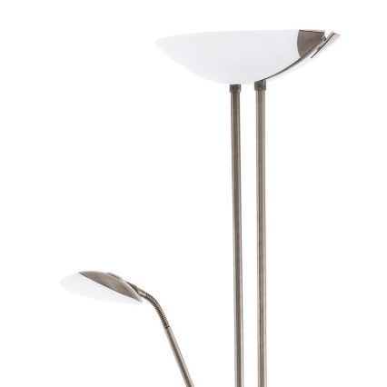 Eglo - LED Dimbar golvlampa LED/20W + LED/2,5W brons