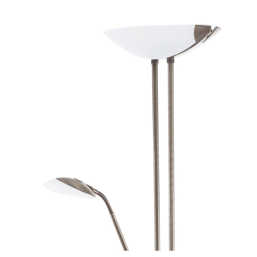 Eglo - LED Dimbar golvlampa LED/20W + LED/2,5W brons