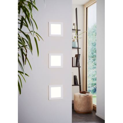 Eglo 94061 - LED infälld taklampa FUEVA 1 LED/10,95W/230V 17x17 cm