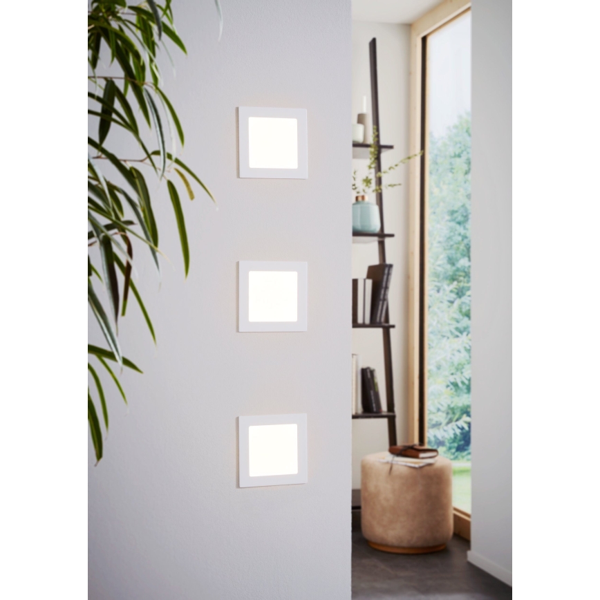 Eglo 94061 - LED infälld taklampa FUEVA 1 LED/10,95W/230V 17x17 cm