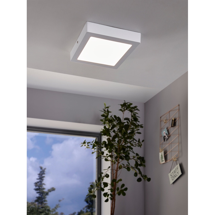 Eglo 94077 - LED taklampa FUEVA 1 LED/16,47W/230V 22,5x22,5 cm