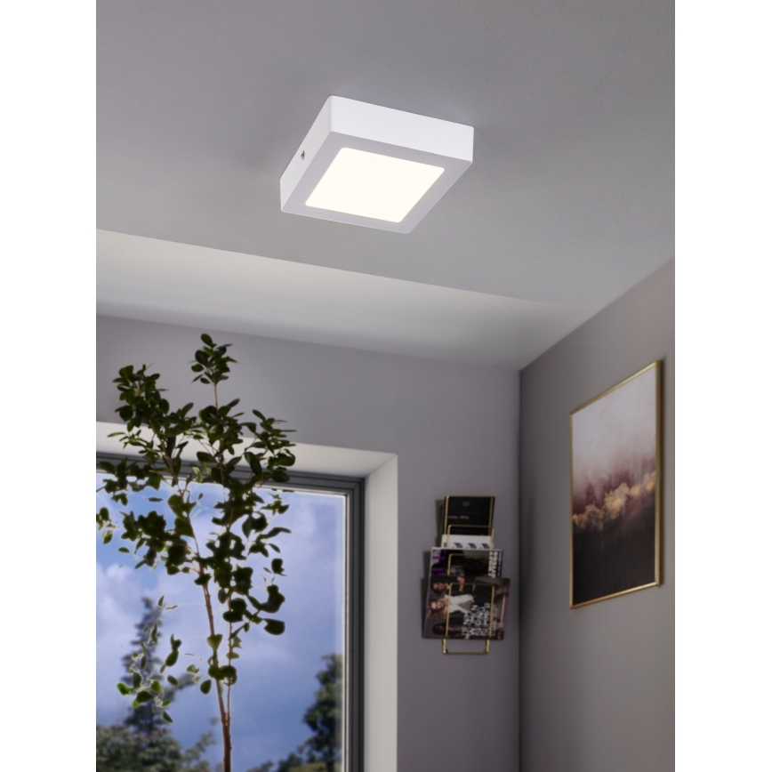 Eglo 94078 - LED-taklampa FUEVA 1 LED/16,44W/230V 22,5x22,5 cm
