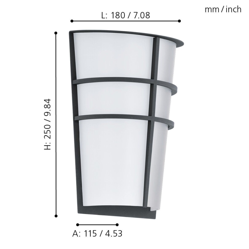 Eglo 94138 - LED Utomhusbelysninging BREGANZO 2xLED/2.5W/230V