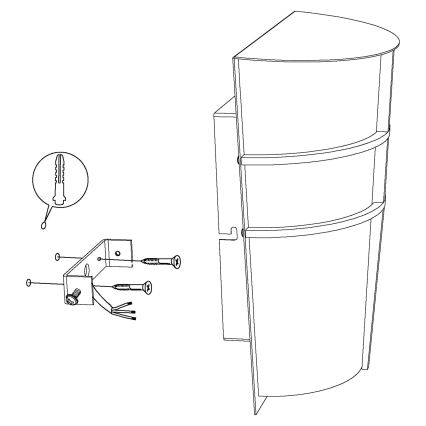 Eglo 94138 - LED Utomhusbelysninging BREGANZO 2xLED/2.5W/230V