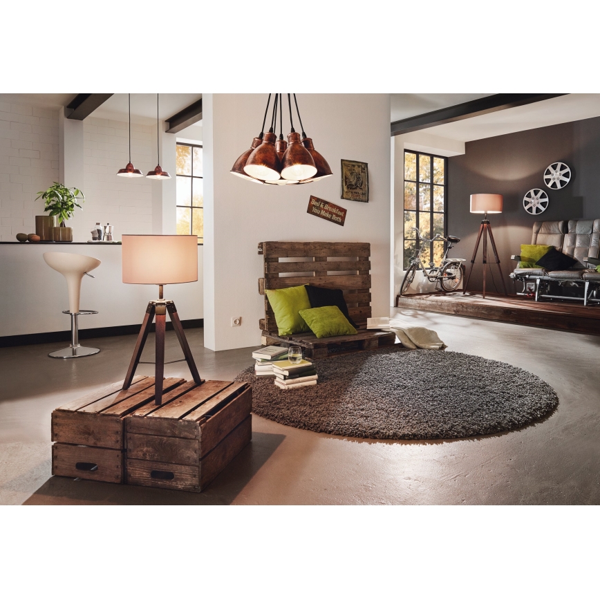 Eglo - Golvlampa 1xE27/60W/230V