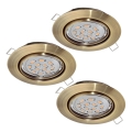 Eglo 94409 - SET 3x LED Hängande Takbelysning PENETO 3xGU10-LED/5W/230V