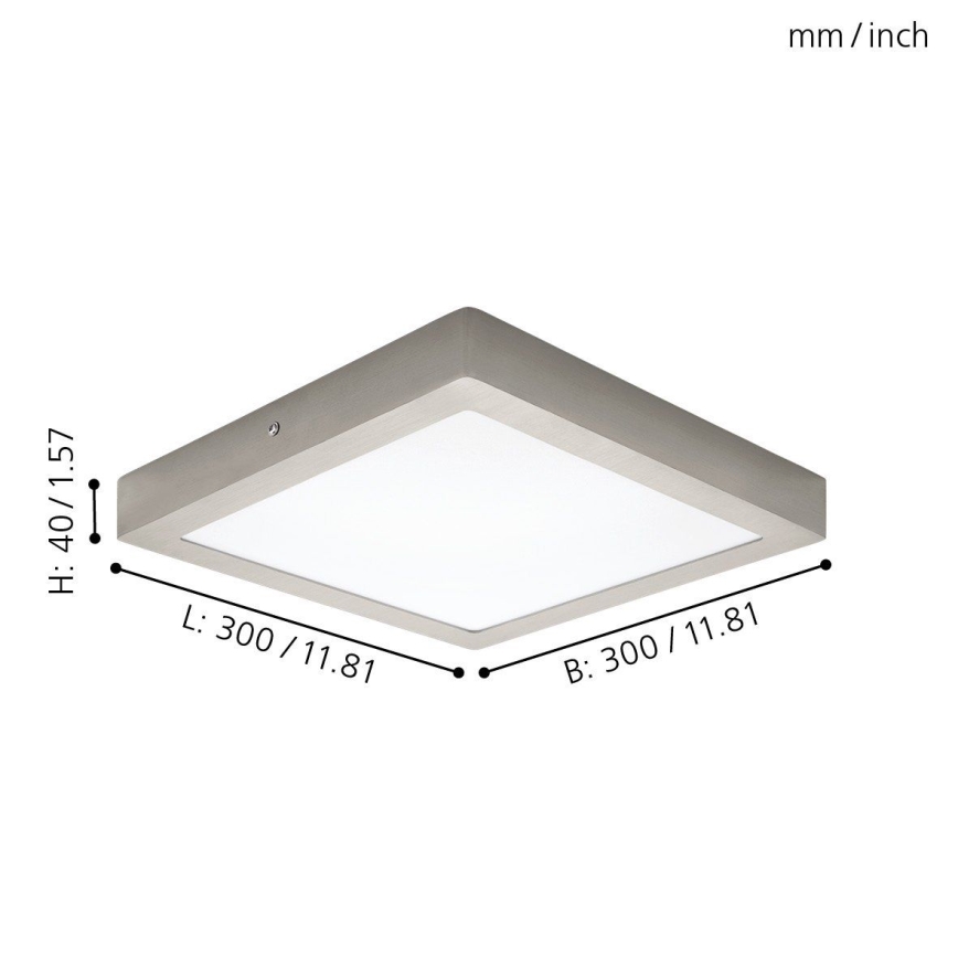 Eglo 94528 - LED taklampa FUEVA 1 LED/22W/230V 30x30 cm