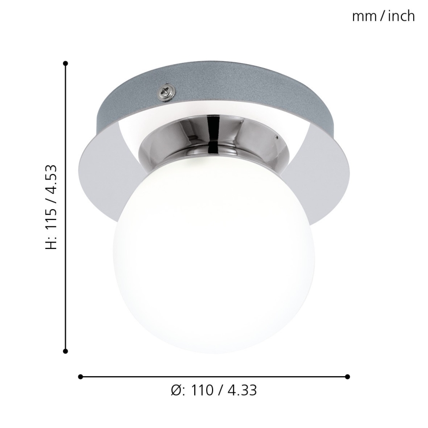 Eglo - LED badrumslampa 1xLED/3,3W/230V IP44