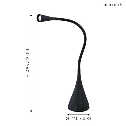 Eglo - LED bordslampa LED/3,5W/230V