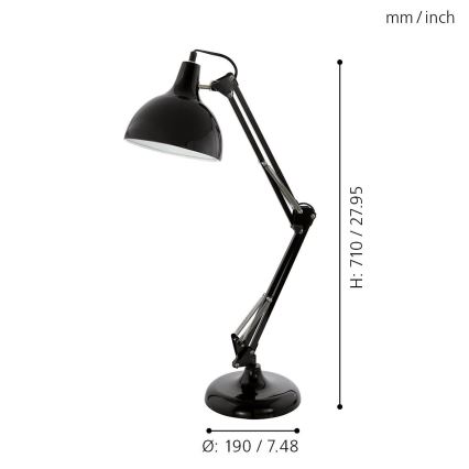 Eglo - Bordslampa 1xE27/40W/230V