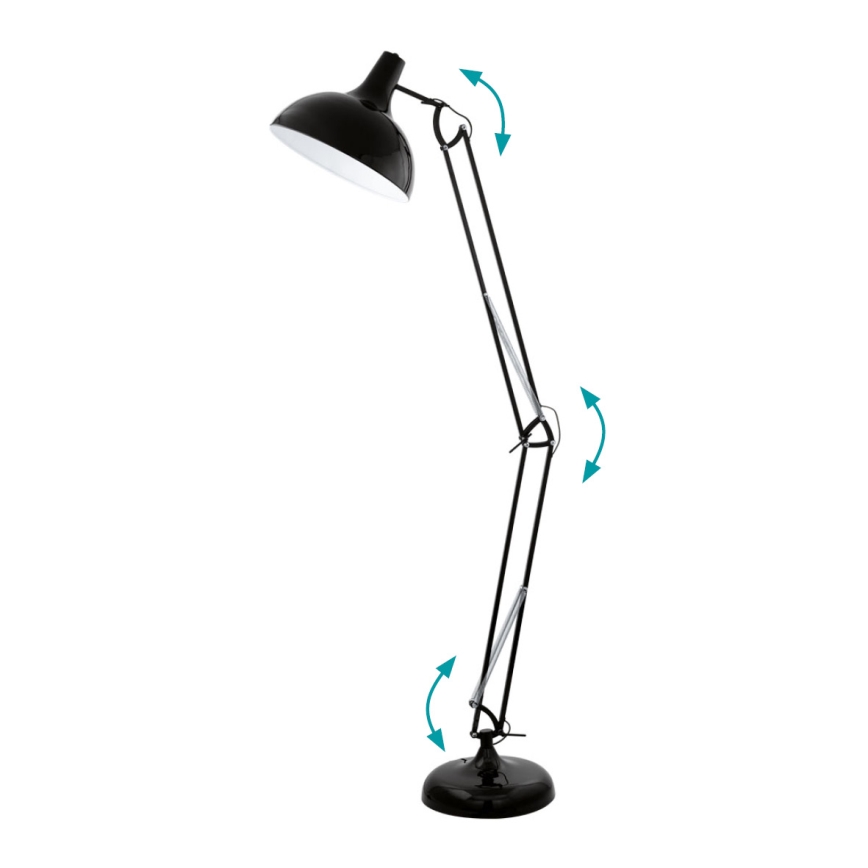 Eglo 94698 - Golvlampa BORGILLIO 1xE27/60W/230V