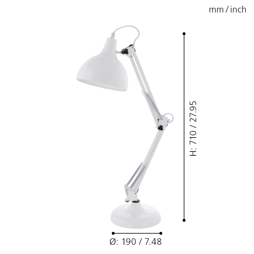 Eglo - Bordslampa 1xE27/40W/230V