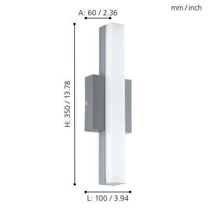 Eglo - LED-utomhusarmatur LED/8W/230V IP44