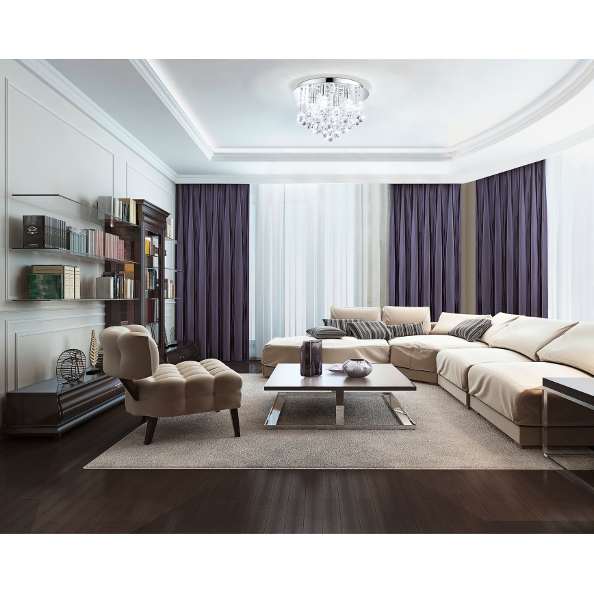 Eglo - LED Taklampa för badrum 4xG9/3W/230V IP44