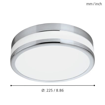 Eglo - LED-badrumslampa LED/11W/230V IP44